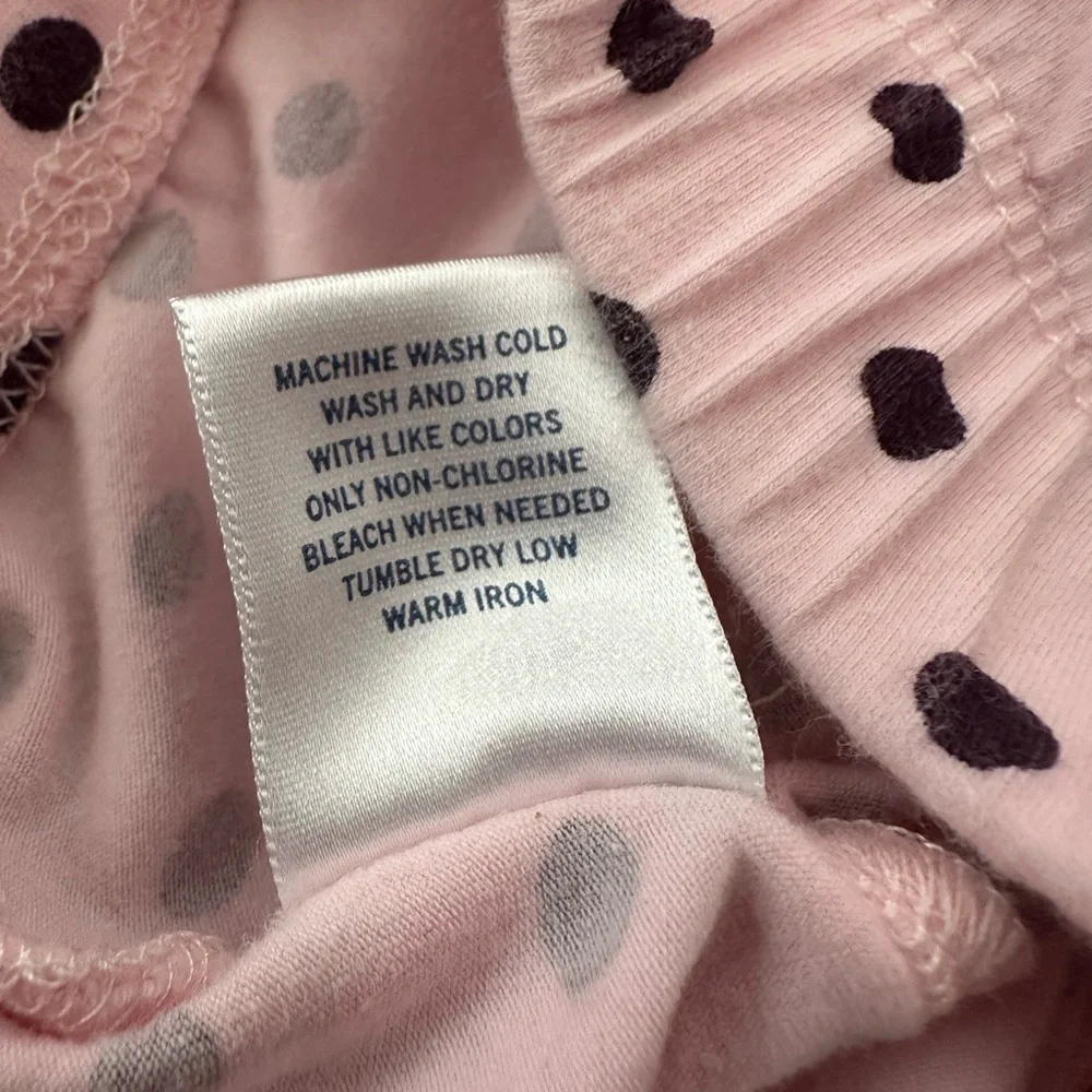 2007 Old Navy Polka Dot Leggings in Pink Brown Size 18-24 months Girls